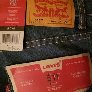 Boys 511 stretchy Levi Slim Jeans